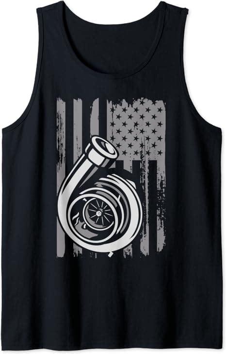 Amazon.com: Mens American Turbo Flag July 4th Tuner Car Racing Drifting Lover Tank Top ...