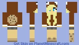 Brown cookie girl Minecraft Skin