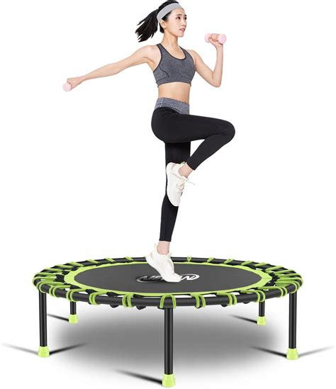 Newan 40'' Silent Fitness Mini Trampoline - Indoor Rebounder for Adults - Best Urban Cardio Jump ...