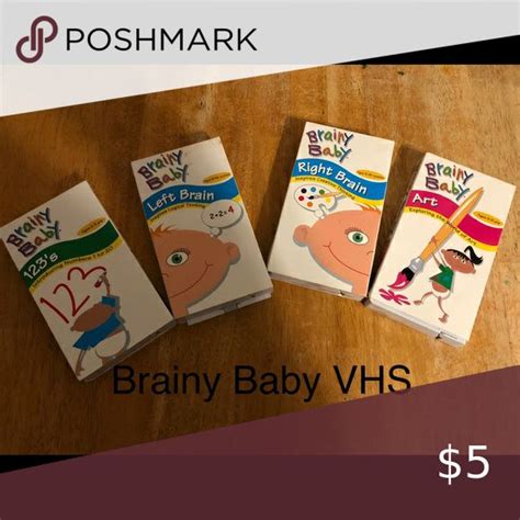 Brainy Baby VHS set | Brainy baby, Brainy, Right brain