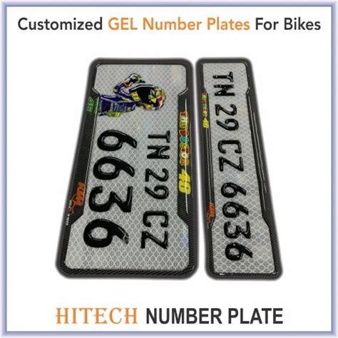 Bike Gel Number Plate at Rs 1500/set | Bike Number Plate Frame in ...