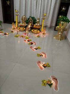 110 Best Laxmi Puja decoration ideas in 2024 | goddess decor, ganapati decoration, ganpati ...