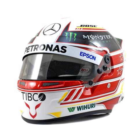 Mercedes AMG 1:2 Mini F1 Helmet Lewis Hamilton World Champion 2018 ...