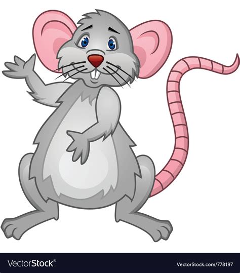 Rat cartoon vector by dagadu - Image #778197 - VectorStock