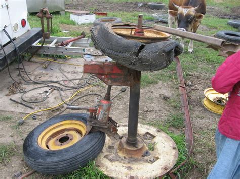 homemade tire changer - Yesterday's Tractors