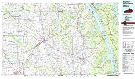 1986 Topo Map of Murray Kentucky Tennessee Mayfield Fulton | Etsy