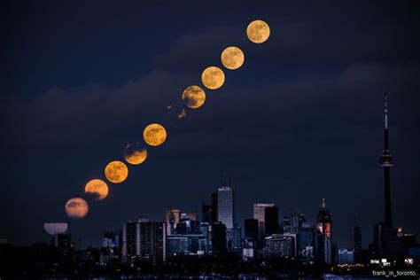 On Jan. 1, Frank Job captured this shot of the largest full moon of 2018 passing over Toronto ...