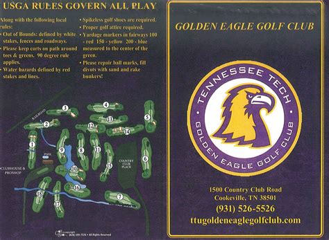 Scorecard - Golden Eagle Golf Club