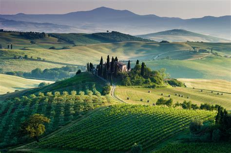Italy, Landscape, Europe, Field, Sunlight, Hill, Farm, Haystacks Wallpapers HD / Desktop and ...