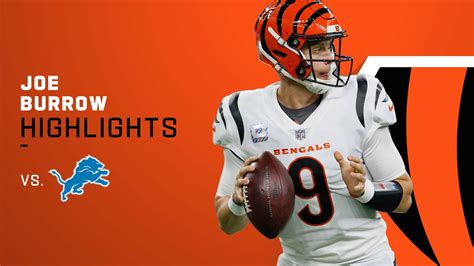 Joe Burrow Highlights from Week 6 vs. Lions | Cincinnati Bengals - YouTube