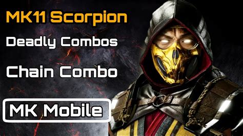 MK Mobile | MK11 Scorpion | Deadly Combos With Special Attacks - YouTube