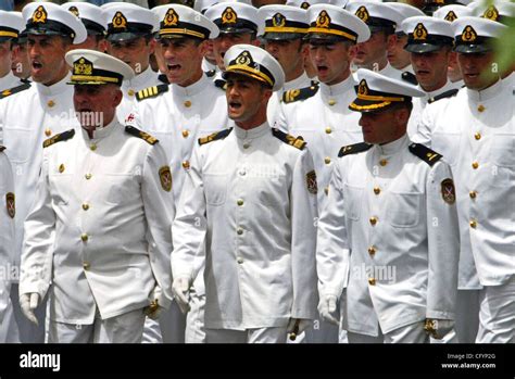 Independence Day celebrations in Georgia. Georgian Navy officers at ...