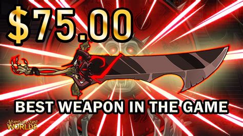 I spent over $75 in AQW to Buy the Best Weapon in the Game (NSoD) - YouTube