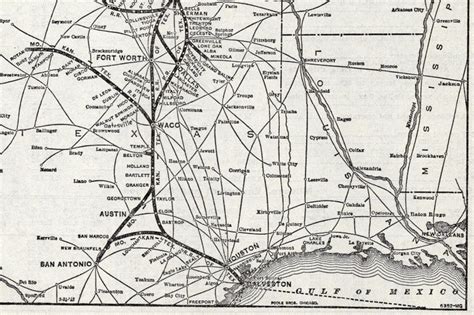 1948 Antique MKT Railroad Map Missouri Kansas Texas Railroad - Etsy Australia