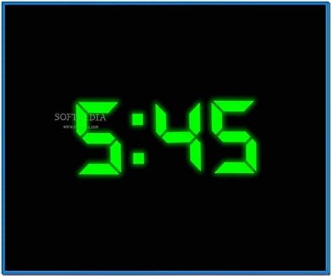 Digital clock screensaver for computer - Download free
