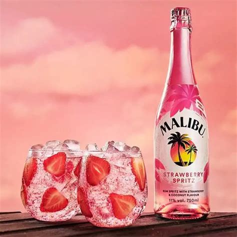 Malibu’s New Ready-To-Drink Strawberry Spritz Is Summer In A Bottle