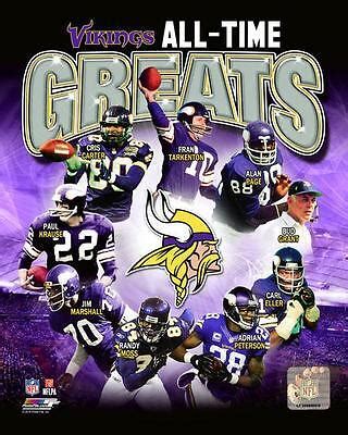 MINNESOTA VIKINGS ~ All Time Greats ~ 8x10 Color Photo Picture Collage | eBay