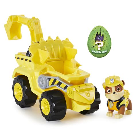 PAW Patrol, Dino Rescue Rubble’s Deluxe Rev Up Vehicle with Mystery ...