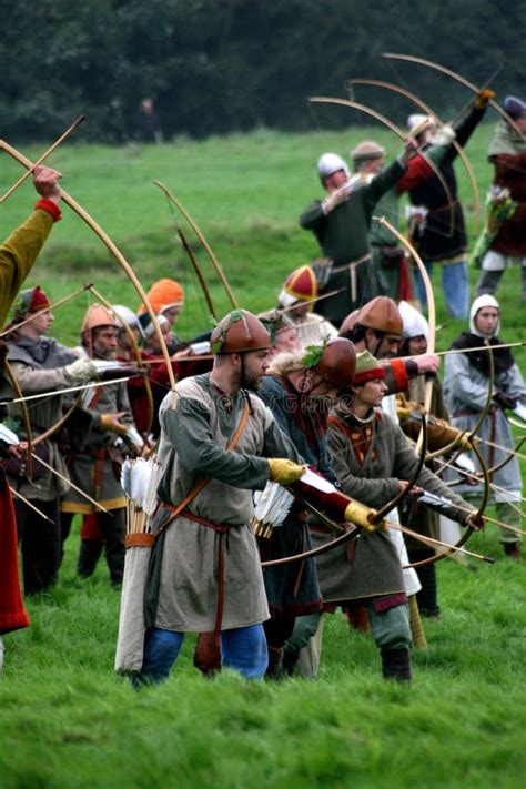 Norman Archers Firing at the Saxons at the Battle of Hastings ...