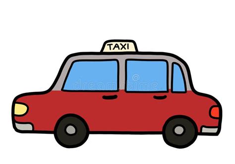 Drawing Red Taxi Stock Illustrations – 695 Drawing Red Taxi Stock ...