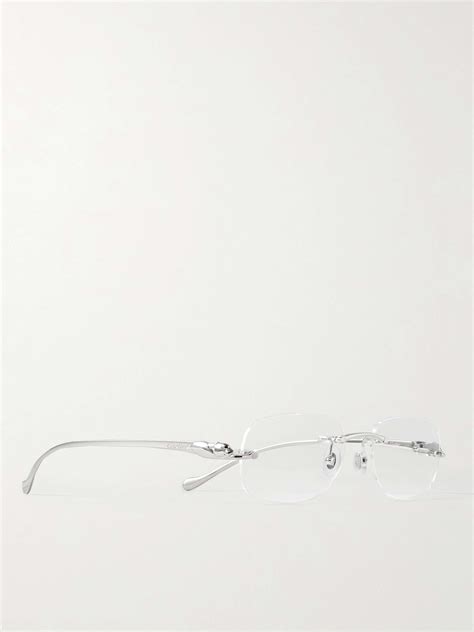 Silver Frameless Silver-Tone Optical Glasses | CARTIER EYEWEAR | MR PORTER