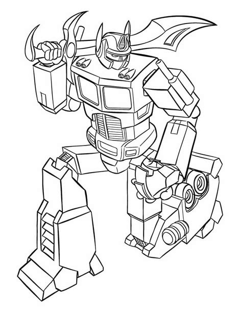 Transformers 4 Optimus Prime Truck Coloring Pages