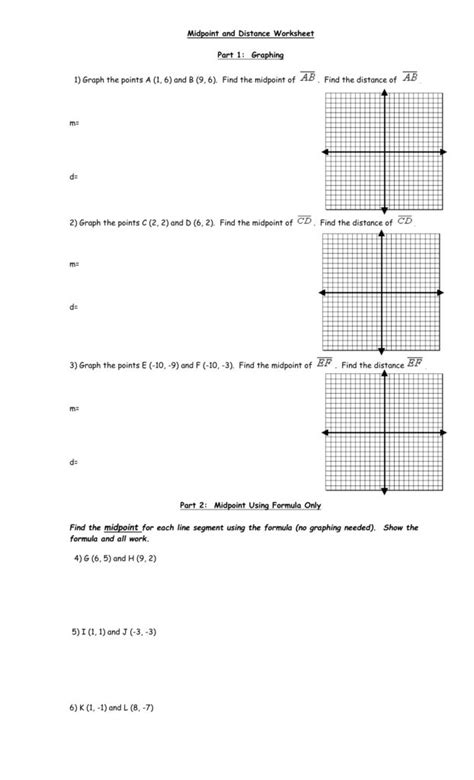 20++ Midpoint And Distance Formula Worksheet Answers – Worksheets Decoomo