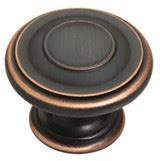1-3/8" Cabinet Shop Harmon Knob Bronze With Copper Highlights