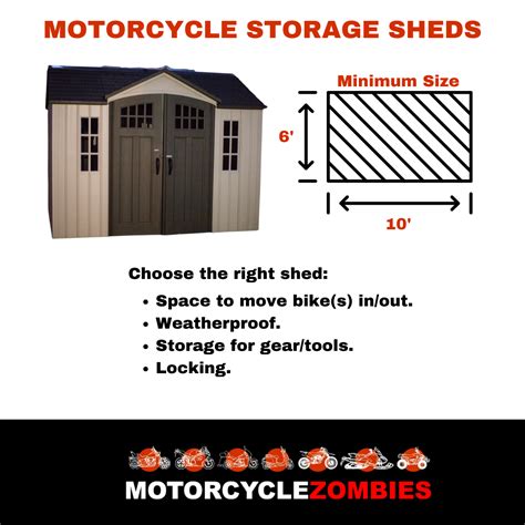 What to Look for in a Shed for Motorcycle Storage - MotorcycleZombies.com