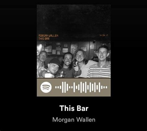 Morgan Wallen: This Bar - Spotify | Country music playlist, Song lyrics ...