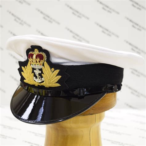 Royal Navy Officers Class 1 & 3 Frame Cap With Cover And Badge - TW Bracher & Co Ltd