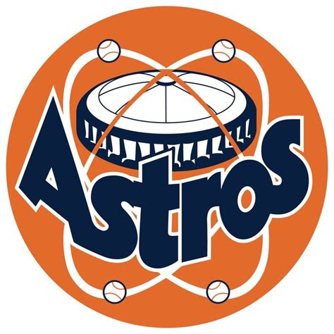 Houston Astros Retro Circle Logo Vinyl Decal / Sticker 10 Sizes