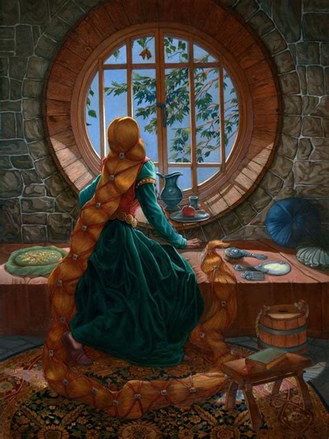 Rapunzel, Joseph Bellofatto | Fairytale art, Fairytale illustration, Disney art