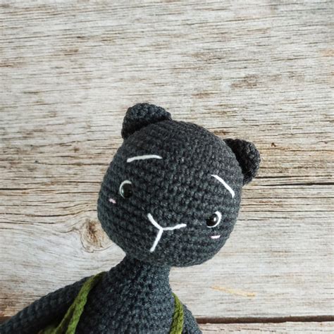 Black cat toy Black cat decor Pet lover gift Halloween cat | Etsy