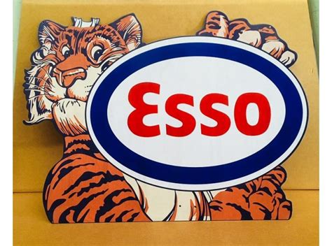 Esso Tiger Body tin metal sign - Nostalgia Highway