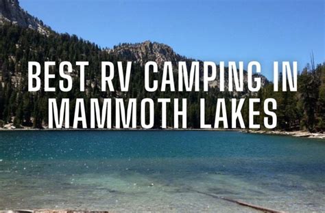 8 Best RV Camping In Mammoth Lakes | RV Lifestyle