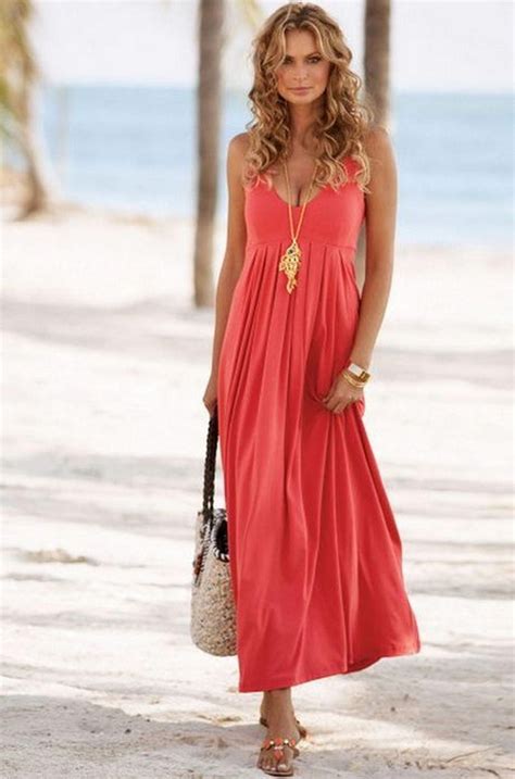 #summerweddingguestdresses | Casual dresses, Coral maxi dresses, Beach ...