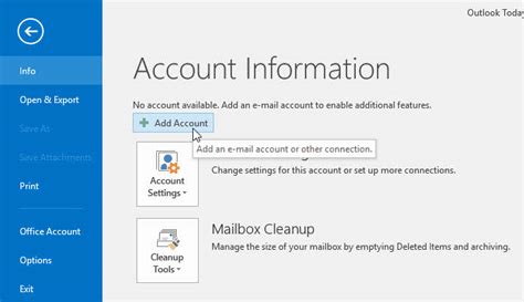 How to add new Email account in Microsoft Outlook 2016 | CONNECTwww.com