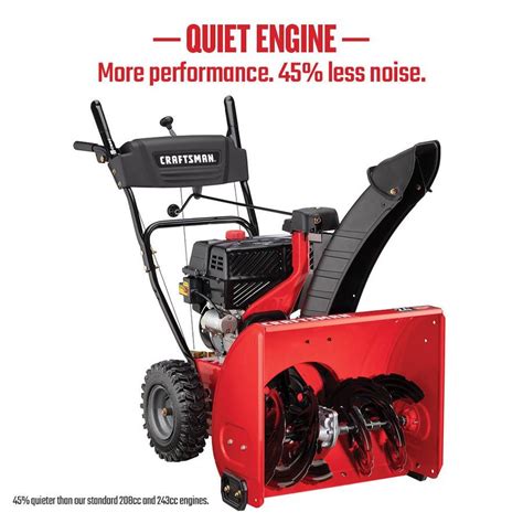 CRAFTSMAN 24-in Two-stage Self-propelled Gas Snow Blower at Lowes.com