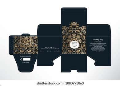 Luxury Perfume Packaging Box Design Box Stock Vector (Royalty Free) 1880993863 | Shutterstock