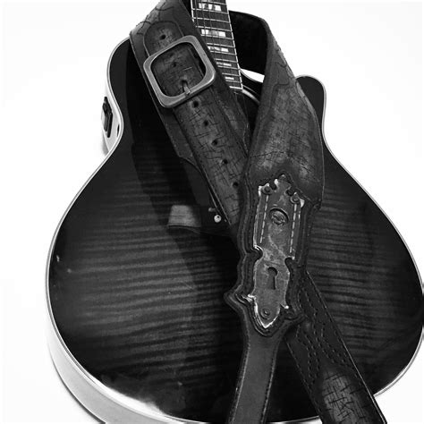 Hand Made Handmade Leather Guitar Strap by Longship Leather | CustomMade.com