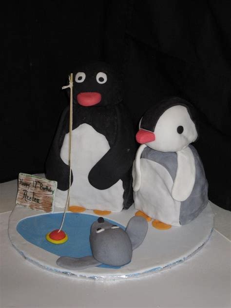 Margs Kitchen: Pingu, Pinga and Robbie the seal cake.