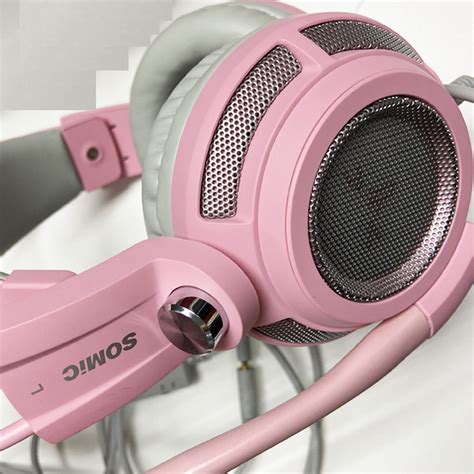 buy Best g941 Headphone pink Lovely Flower Gamer Headphones 3.5mm plug ...