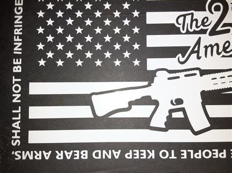 Pro 2nd Amendment Car Decal American Decal Protect the 2nd | Etsy