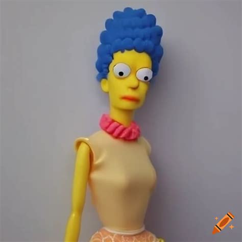 Marge simpson portrayed as a barbie doll