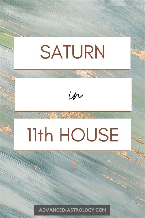 Saturn in Eleventh House Natal Meaning in Astrology - Astrology