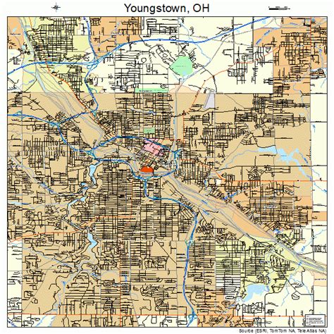 Youngstown Ohio Street Map 3988000