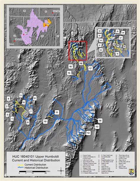 Figure A1.1. Currently occupied and probable historical Lahontan... | Download Scientific Diagram