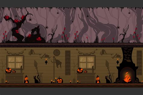 Free Halloween 2D Game Backgrounds - CraftPix.net