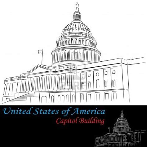 An image of United States of America Capitol Building drawing.. | Capitol building, Veterans ...